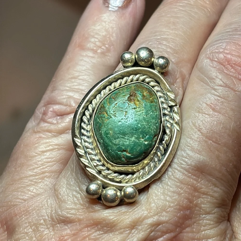Turquoise and Sterling Ring